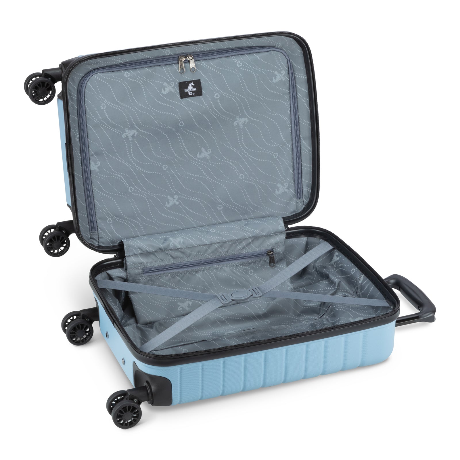 Atlantic Riptide Abs C/O Spinner Luggage Glacier Lake