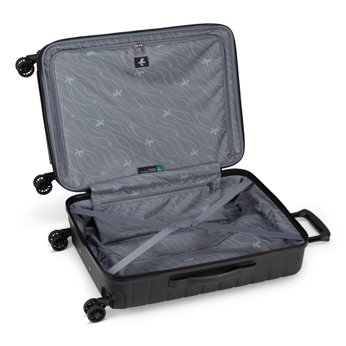 Atlantic Riptide Abs 24" Expandable Spinner Luggage Black