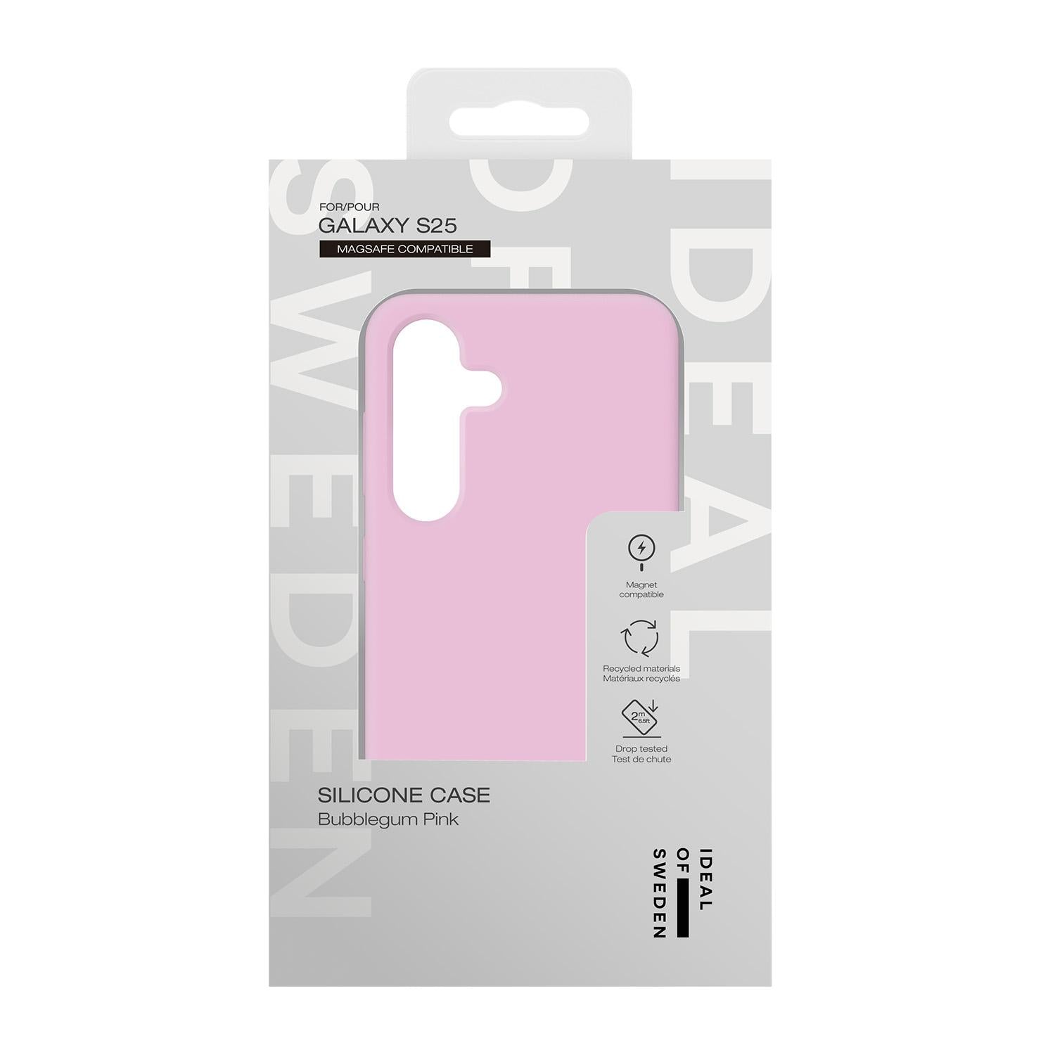 Ideal of Sweden Silicone Case with MagSafe for Samsung Galaxy S25 Pink