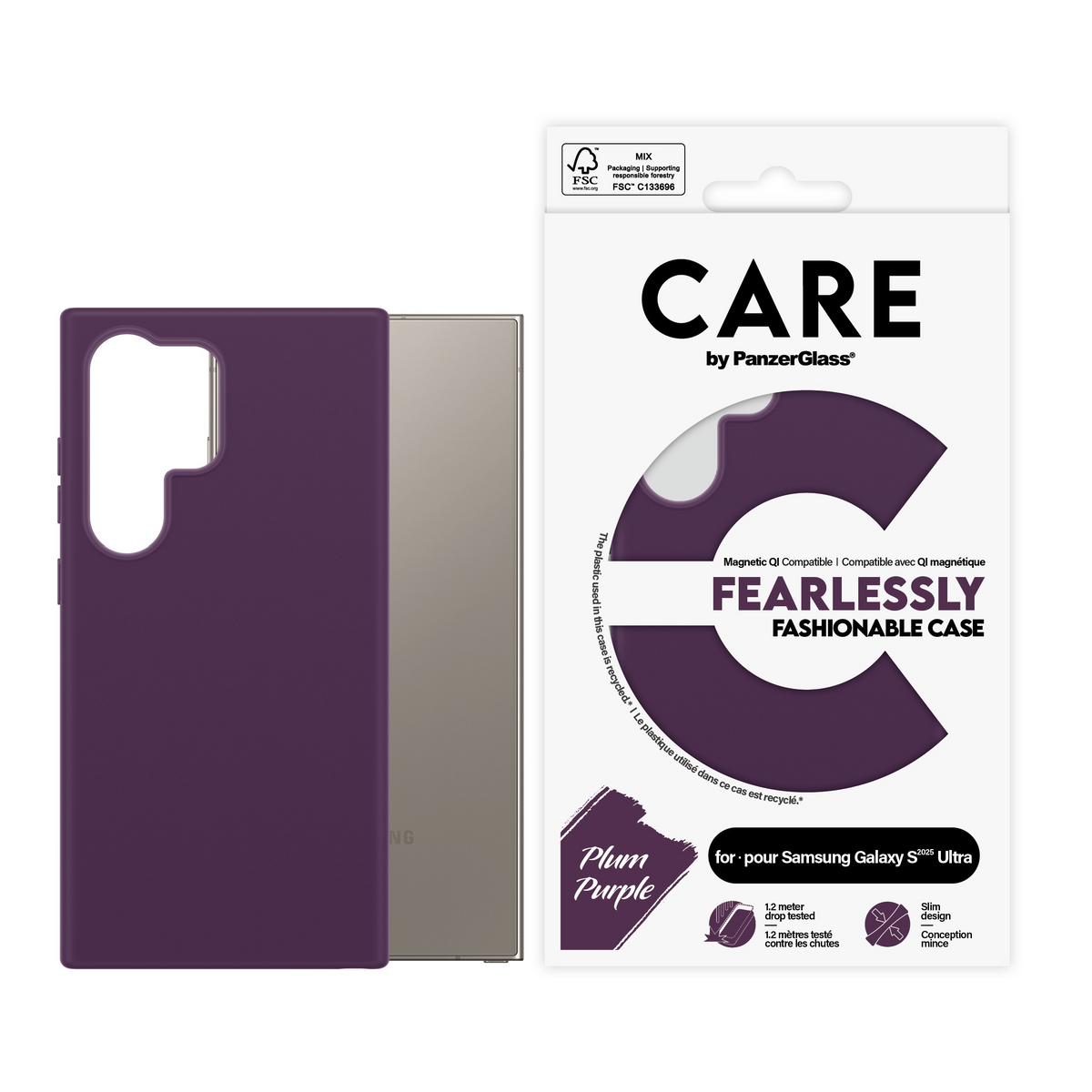 PanzerGlass CARE Fearlessly Fashionable Case for Samsung Galaxy S25 Ultra