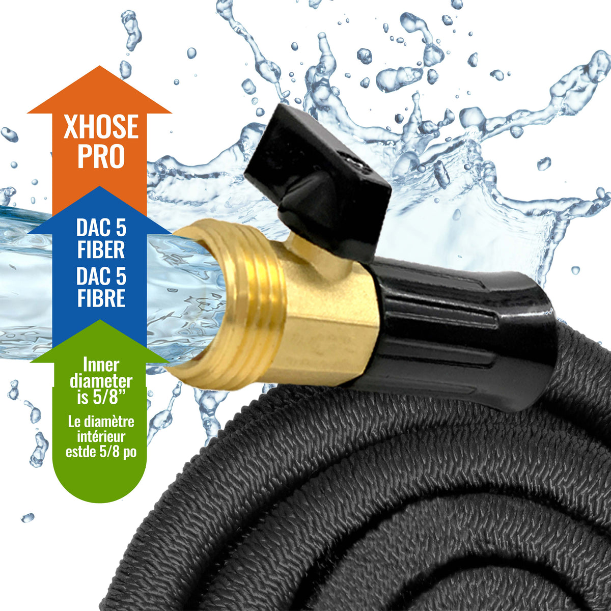 Big Boss XHose Pro Expandable Garden Hose 25 ft