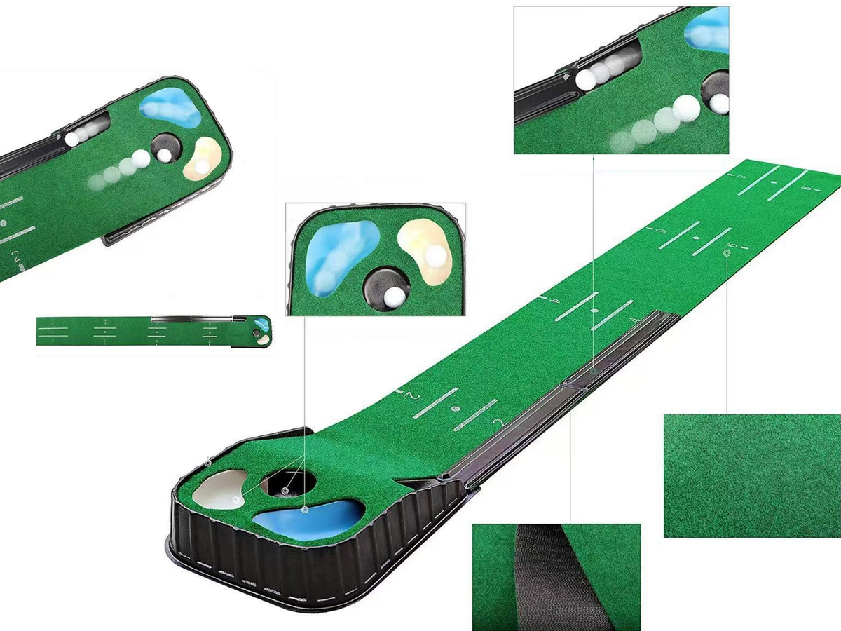 Link Products EZ Putt Auto Return Golf Set with Non-Slip Mat