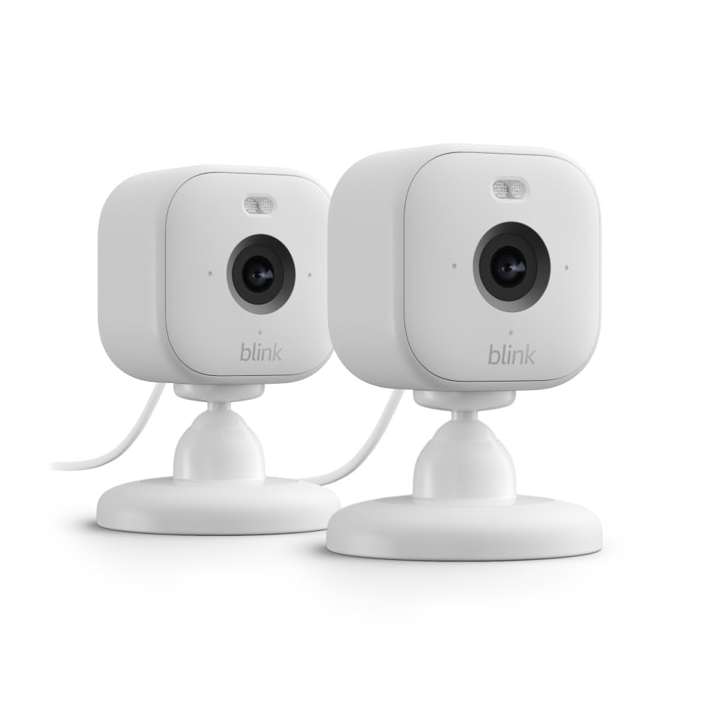 Amazon 2 Piece Blink Mini 2 Plug in Smart Security Camera