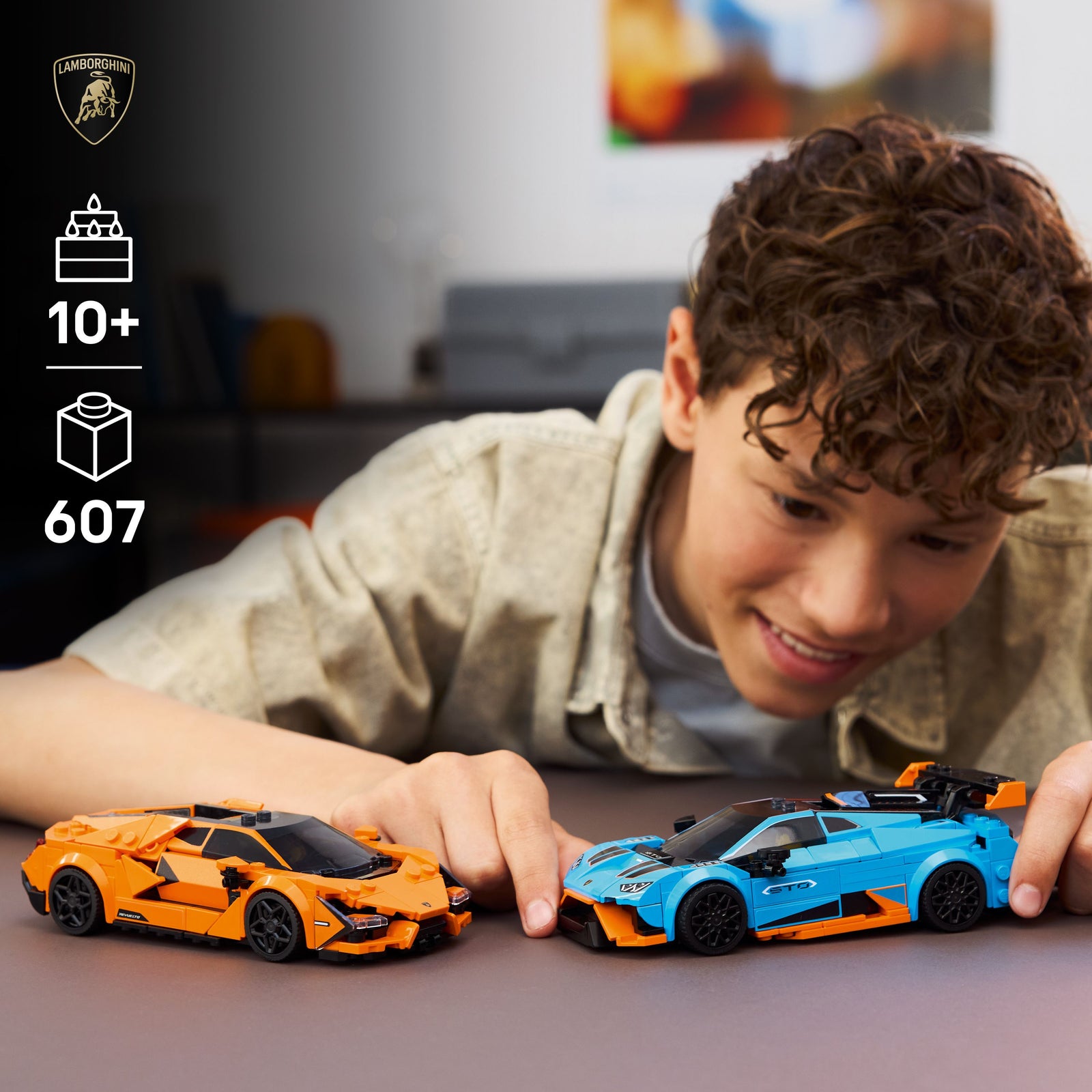 LEGO Speed Champions Lamborghini Revuelto and Huracan STO