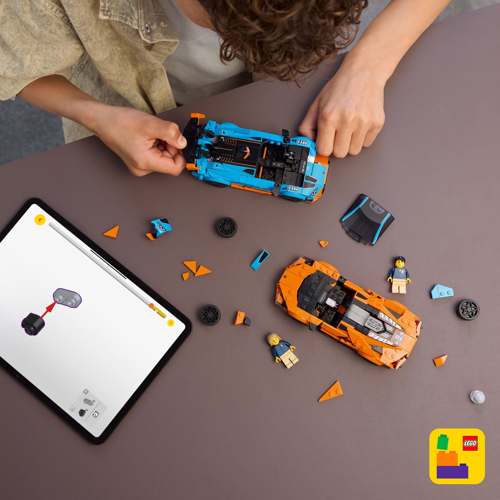 LEGO Speed Champions Lamborghini Revuelto and Huracan STO