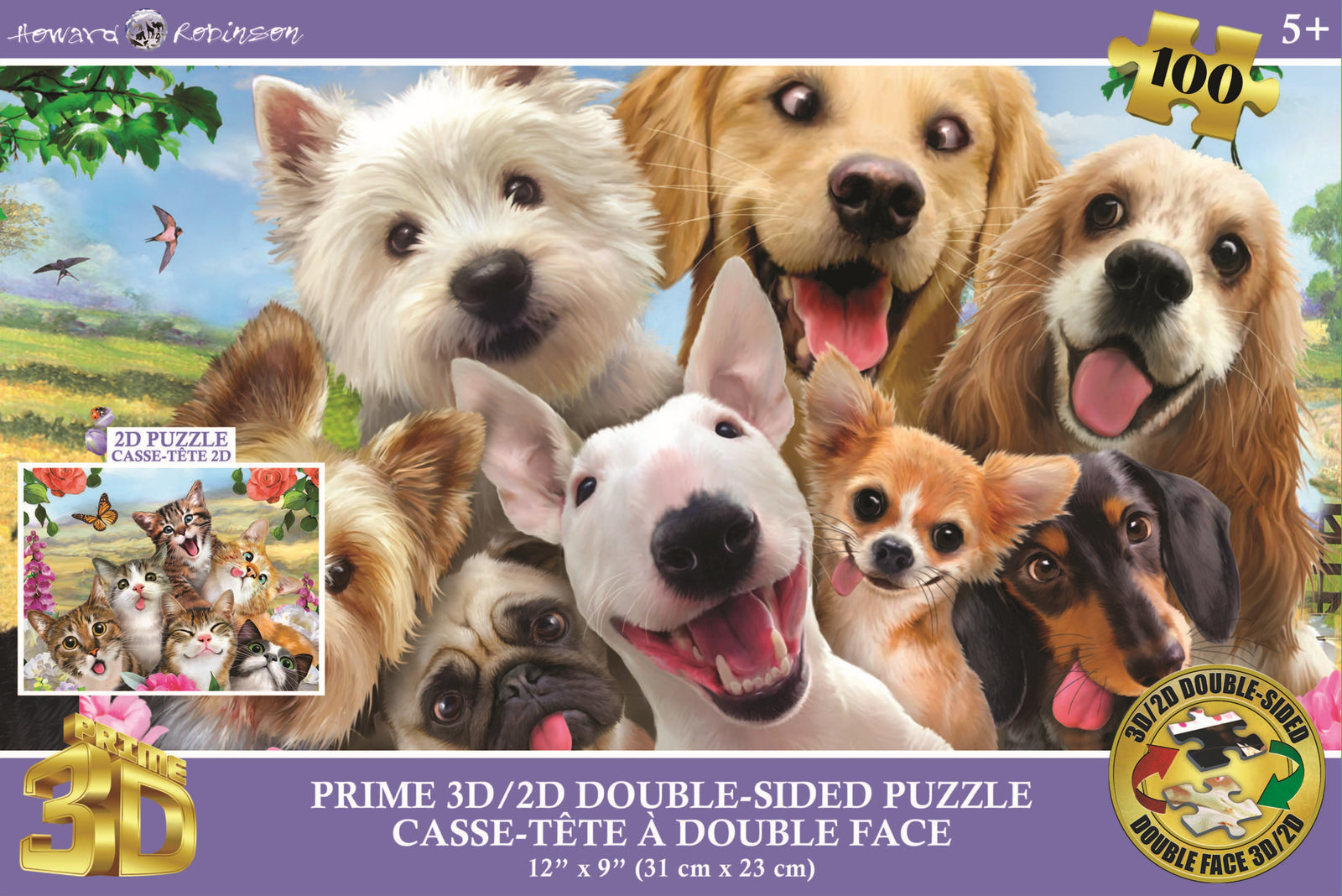 Howard Robinson Dog & Cat Selfie 100 Pieces
