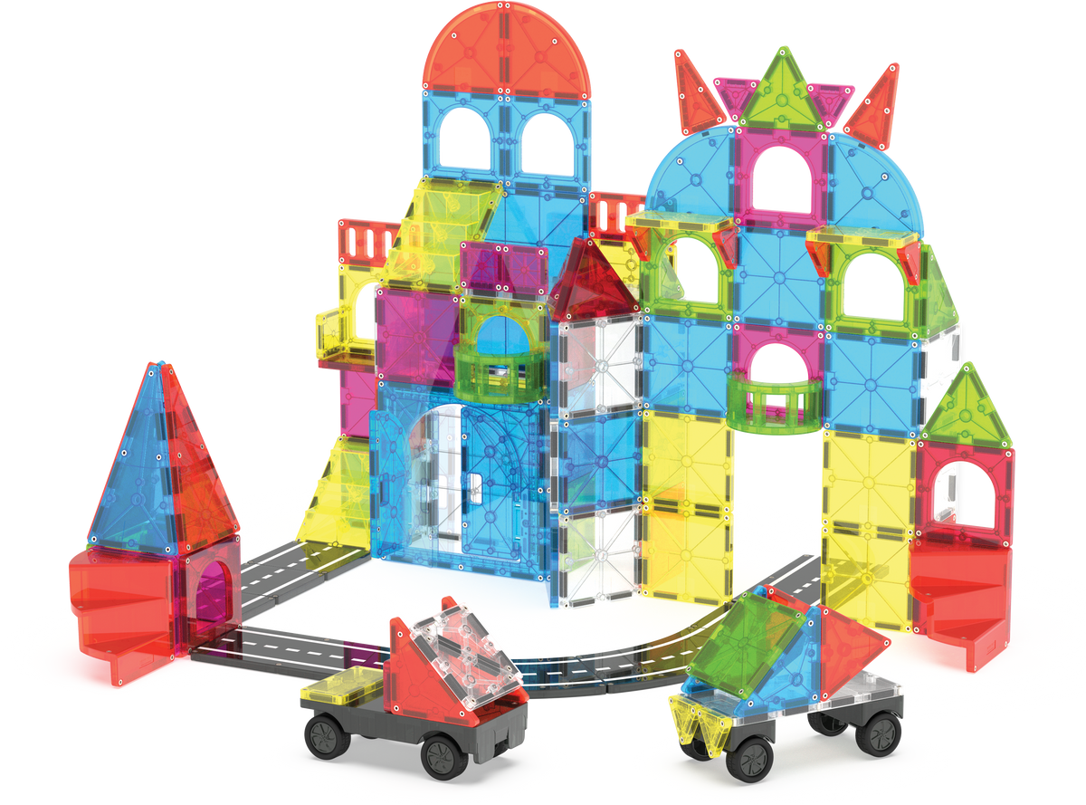 Magna-Tiles City Center 110 Piece Magnetic Construction Set