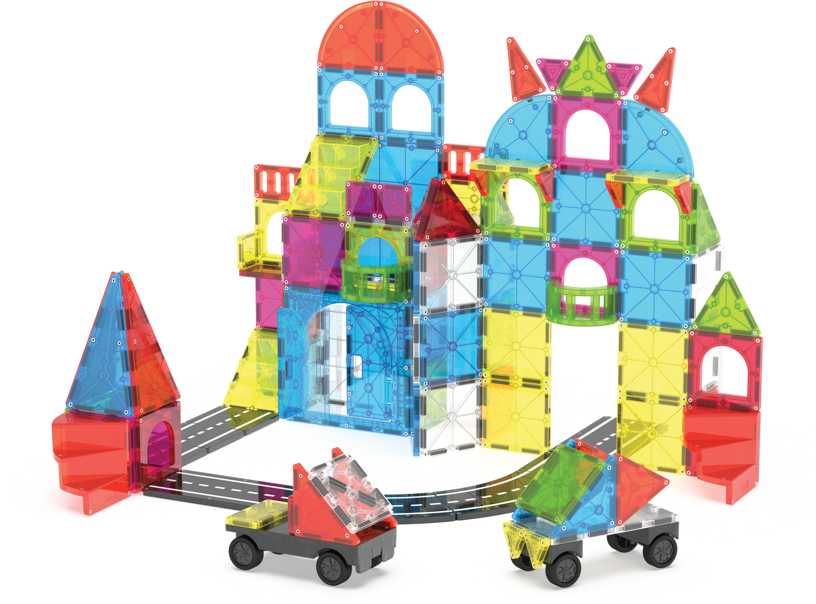 Magna-Tiles City Center 110 Piece Magnetic Construction Set