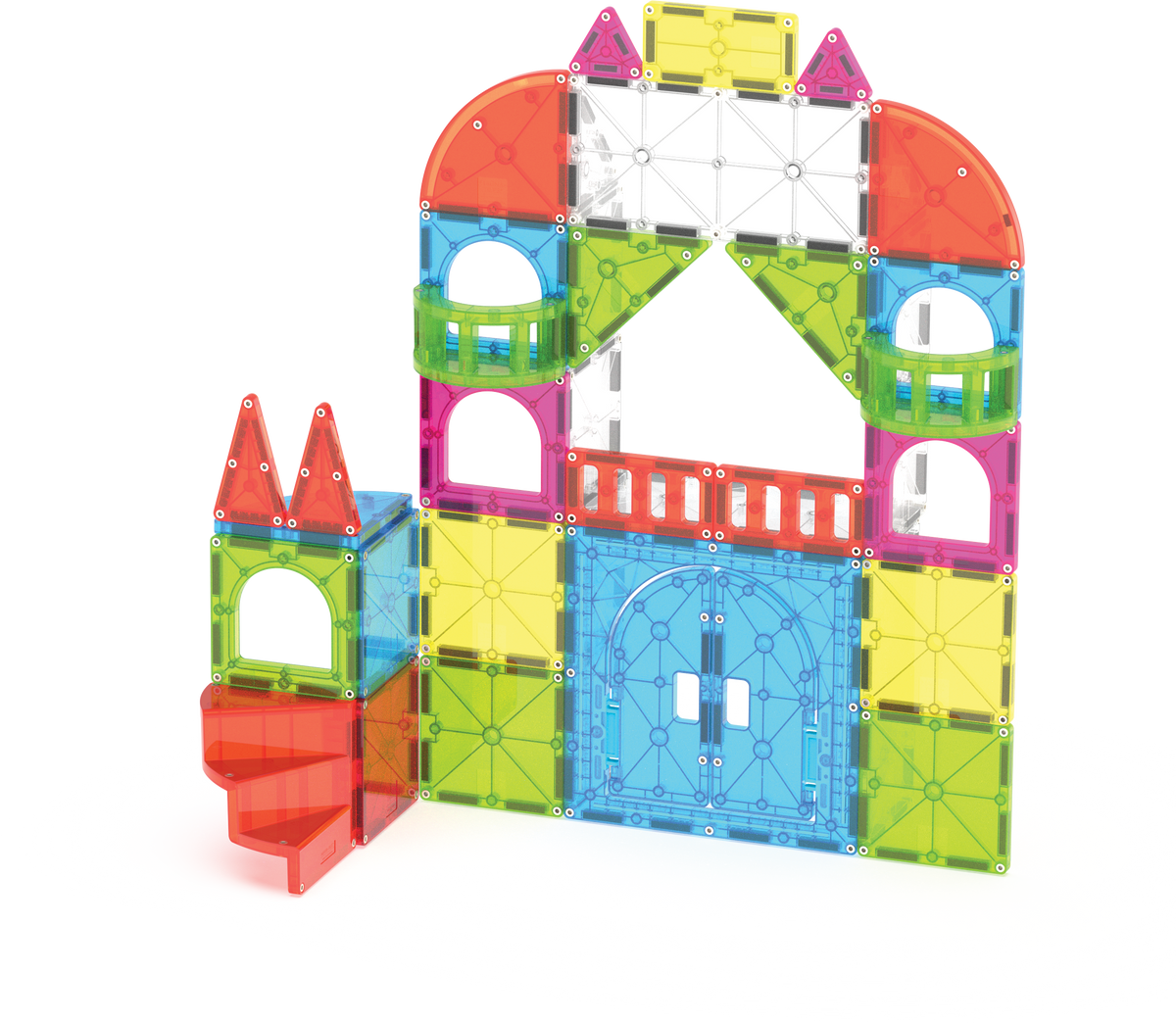 Magna-Tiles City Center 110 Piece Magnetic Construction Set