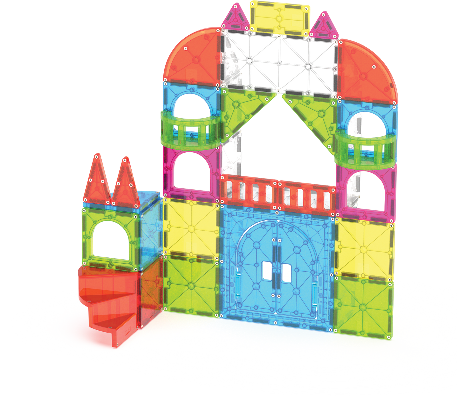 Magna-Tiles City Center 110 Piece Magnetic Construction Set