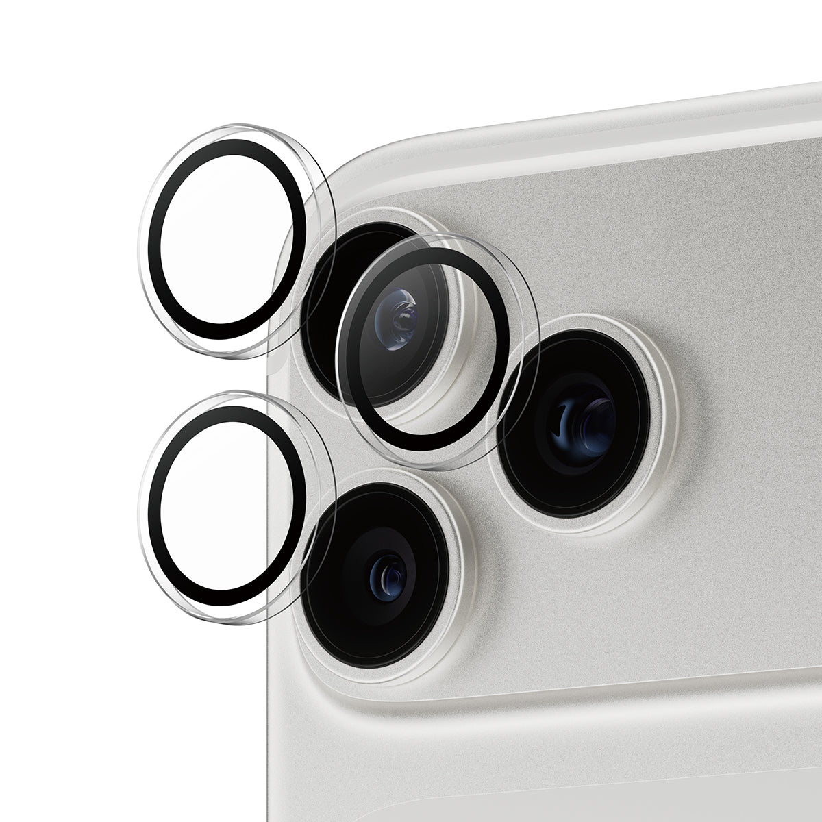 PanzerGlass Camera Lens Protector Hoops for iPhone 17 Pro/17 Pro Max Clear