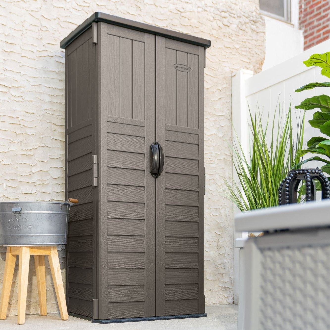 Suncast Vertical Shed Stoney