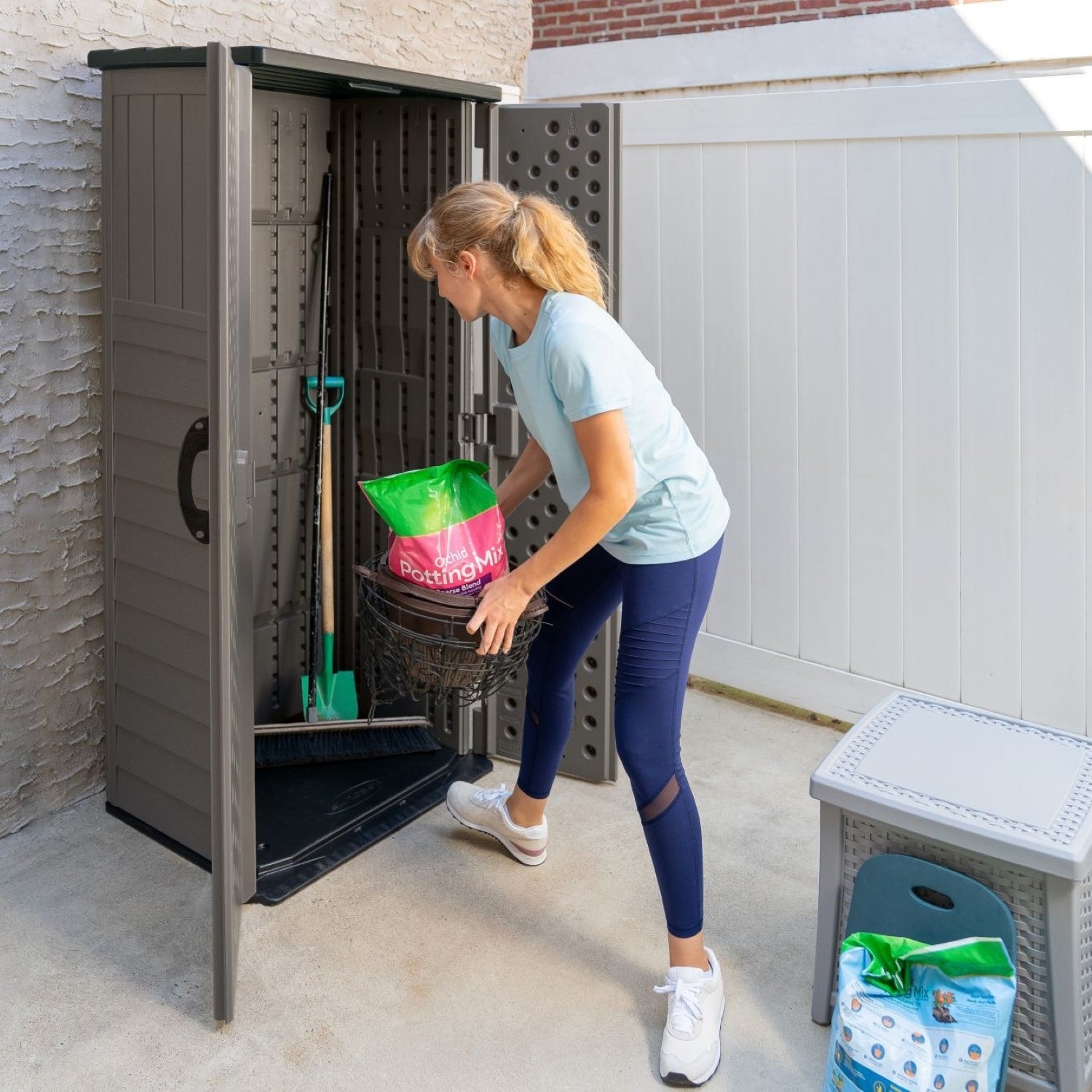 Suncast Vertical Shed Stoney
