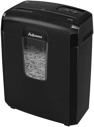 Fellowes Powershred 8C 8-Sheet Cross-Cut Shredder Black