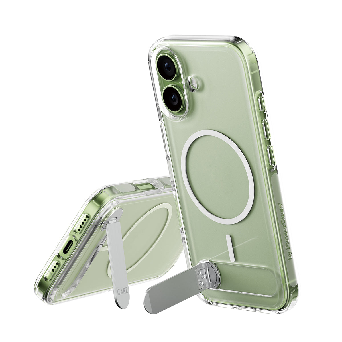 PanzerGlass CARE Case with Kickstand MagSafe for iPhone 17 Clear