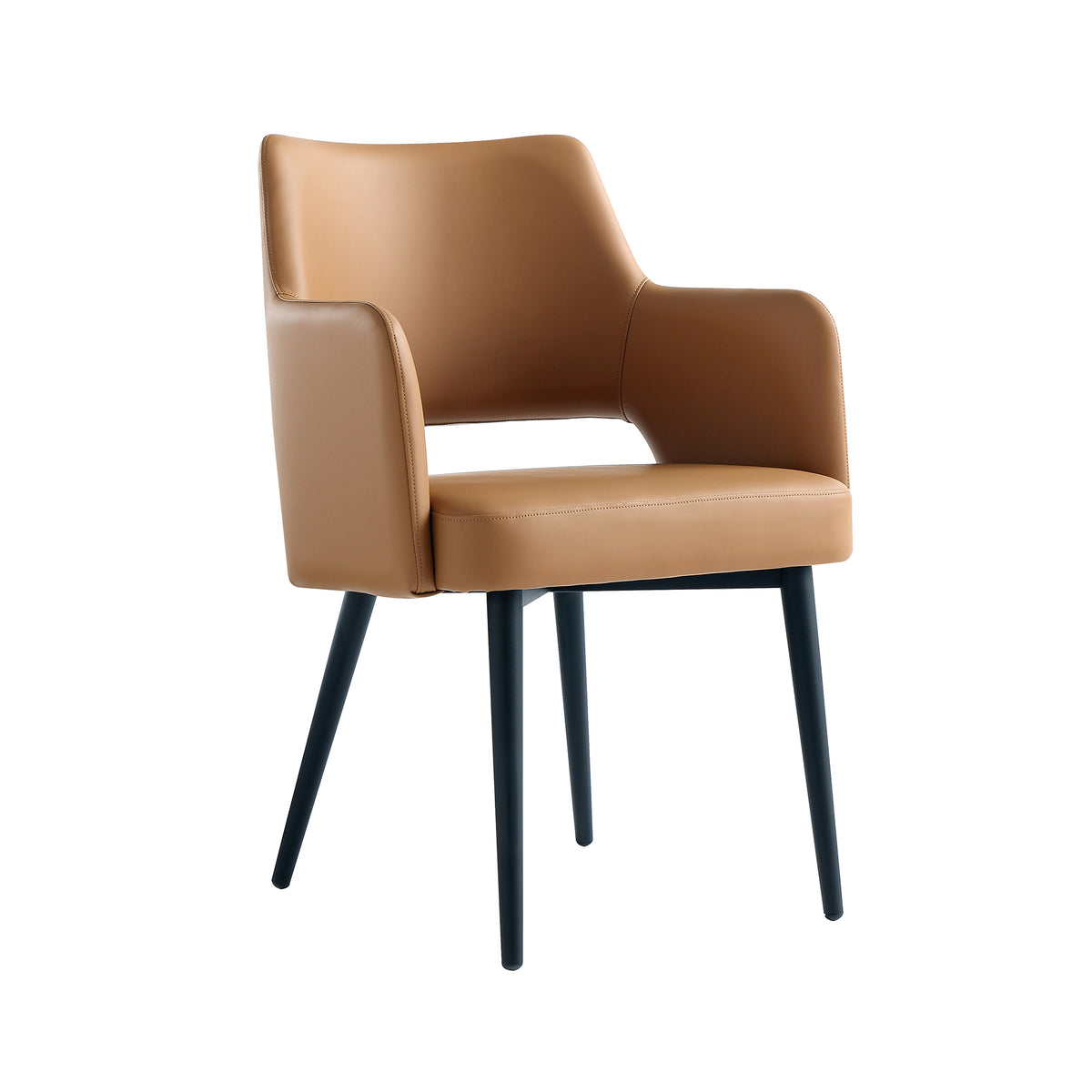 Manhattan Comfort Tremont 22.8" Leatherete Dining Arm Chair