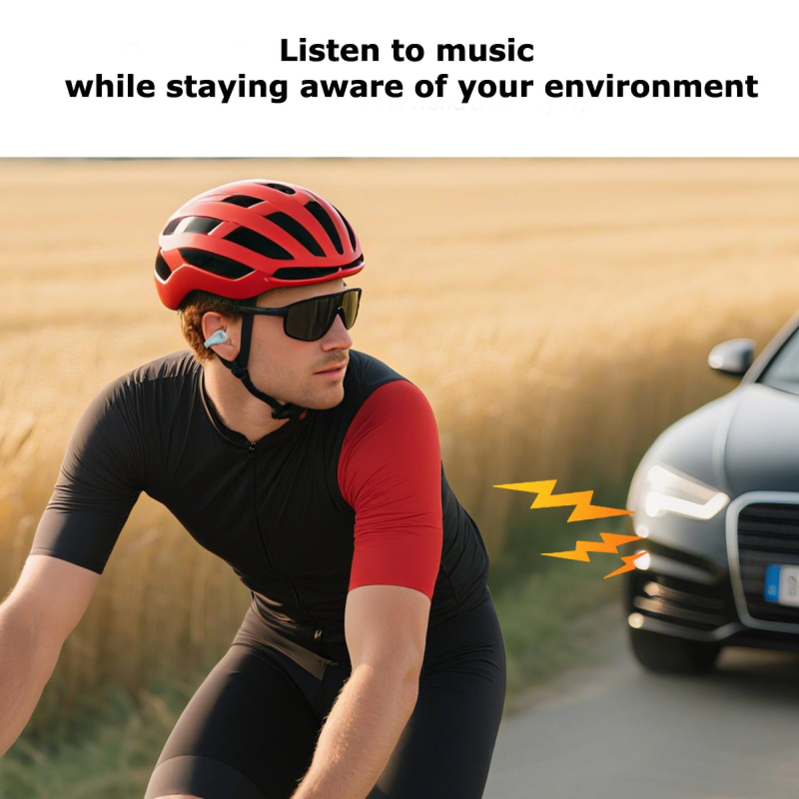 MyBat Open Ear Bluetooth Earbuds Blue