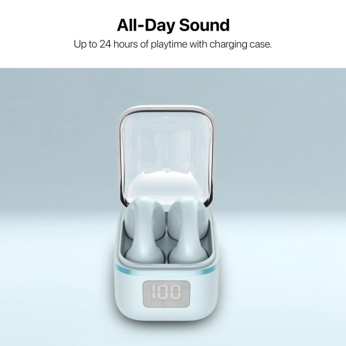 MyBat Open Ear Bluetooth Earbuds Blue