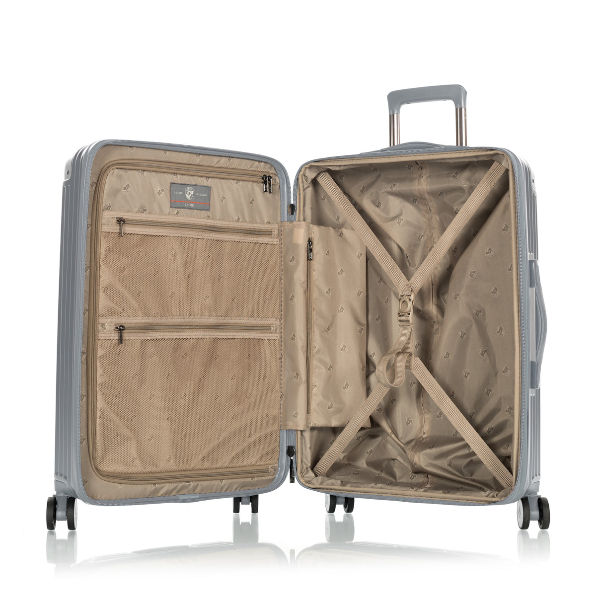 Heys Cruze 26" Hardside Checked Luggage Silver