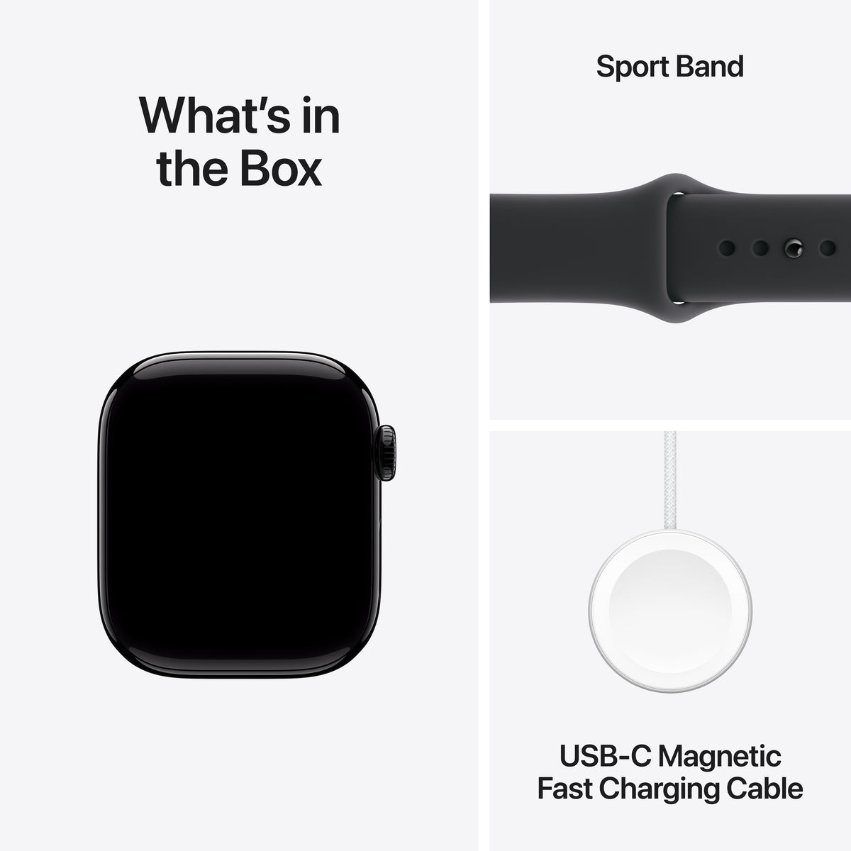 Apple Watch Series 11 MEQT4AM/A 42MM Jet Black S/M