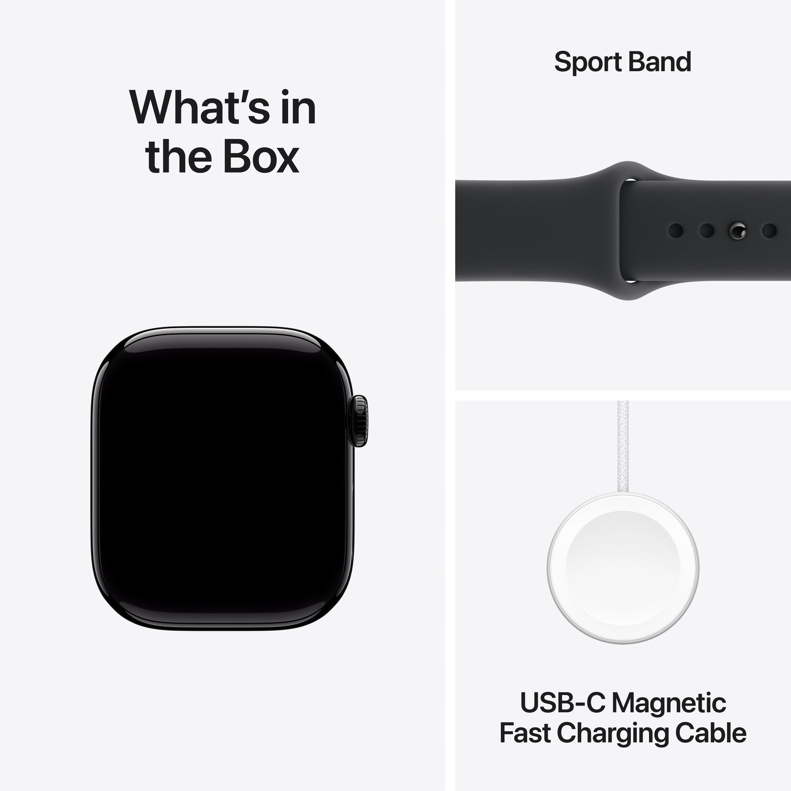 Apple Watch Series 11 MEQT4AM/A 42MM Jet Black S/M