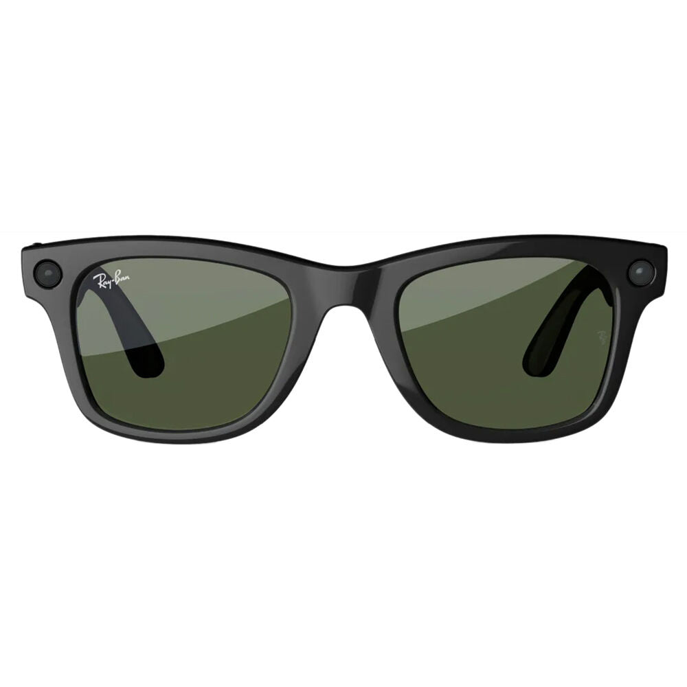 Ray-Ban Meta Wayfarer AI Glasses Black with Green Lenses