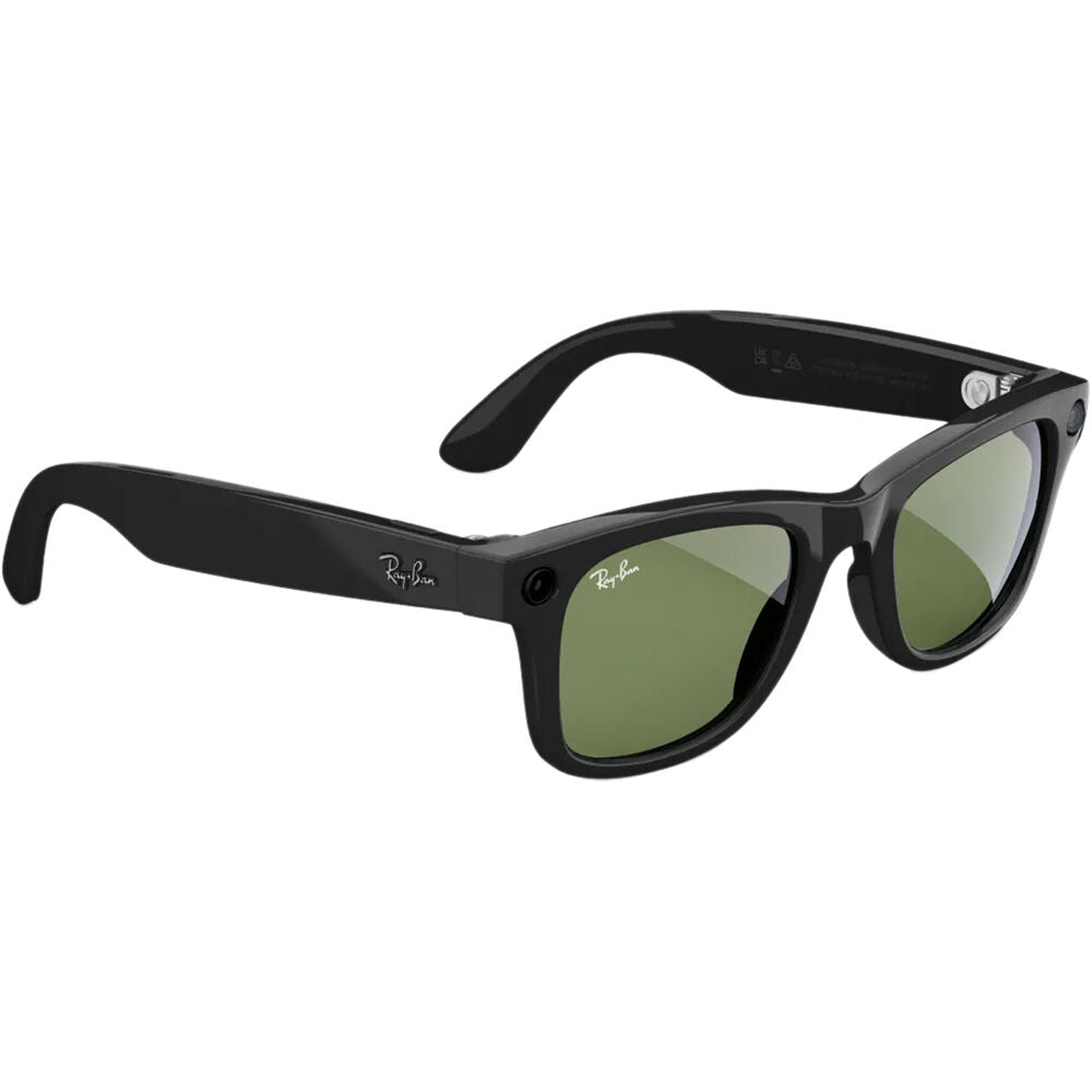 Ray-Ban Meta Wayfarer AI Glasses Black with Green Lenses
