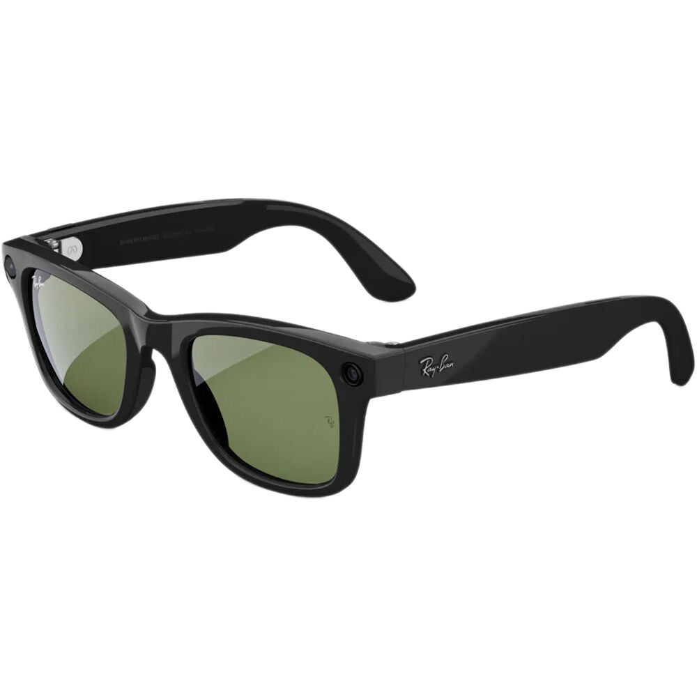 Ray-Ban Meta Wayfarer AI Glasses Black with Green Lenses