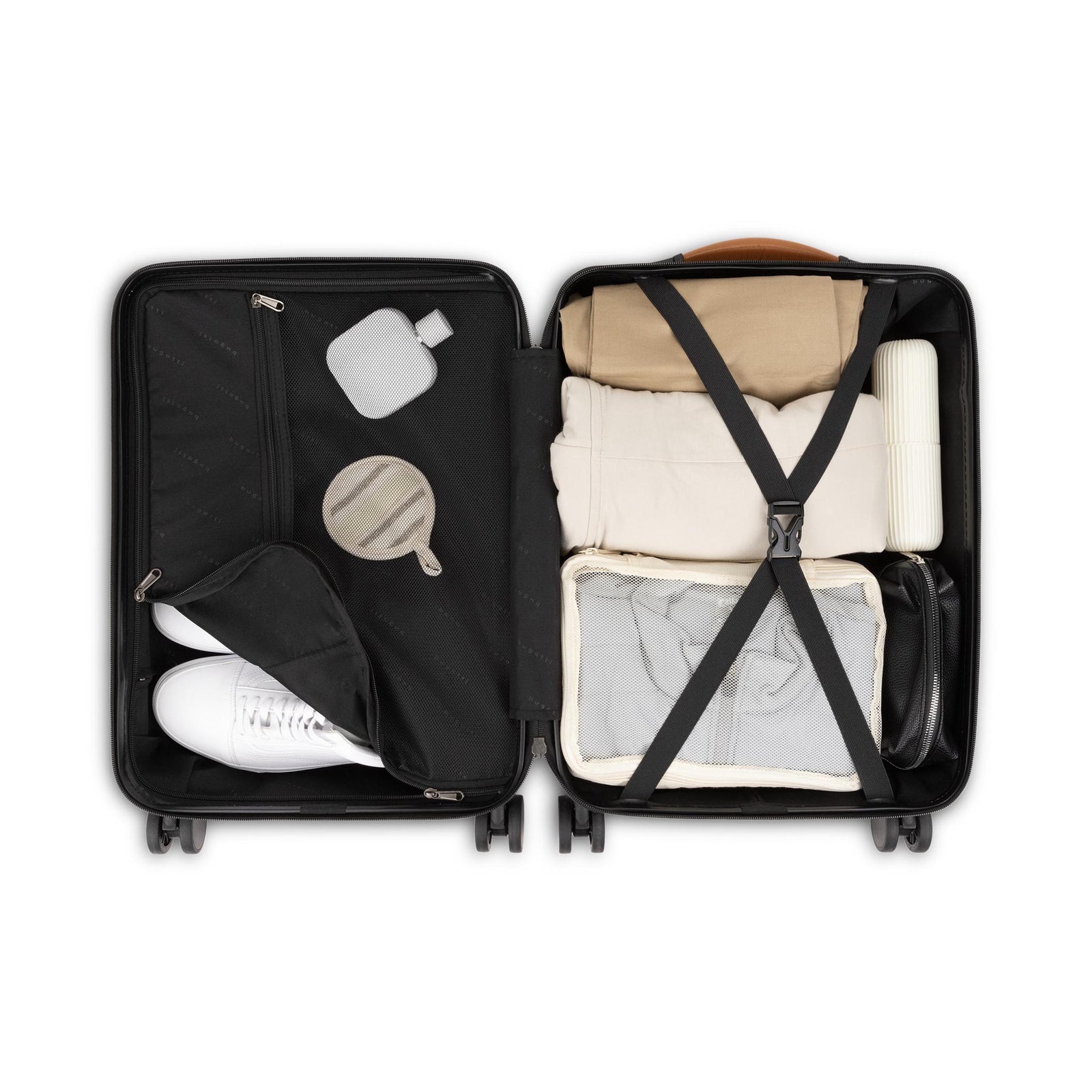 Bugatti Cannes 18.5" Hardside Carry On Luggage Black