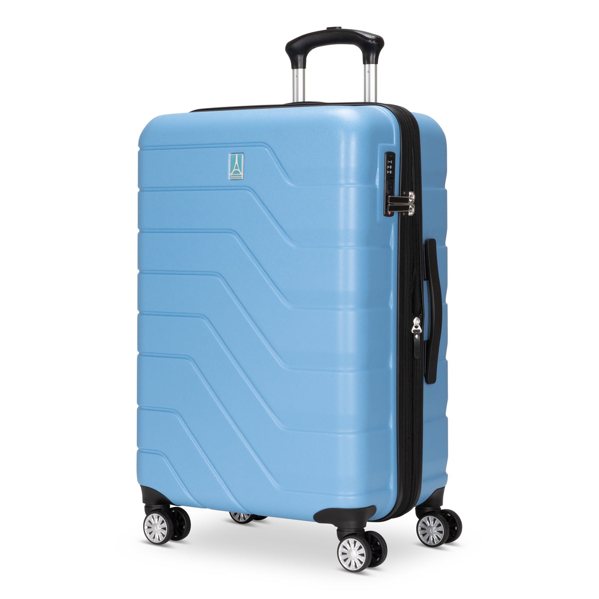 Travelpro Odyssey 24" Hardside Spinner Checked Luggage Blue