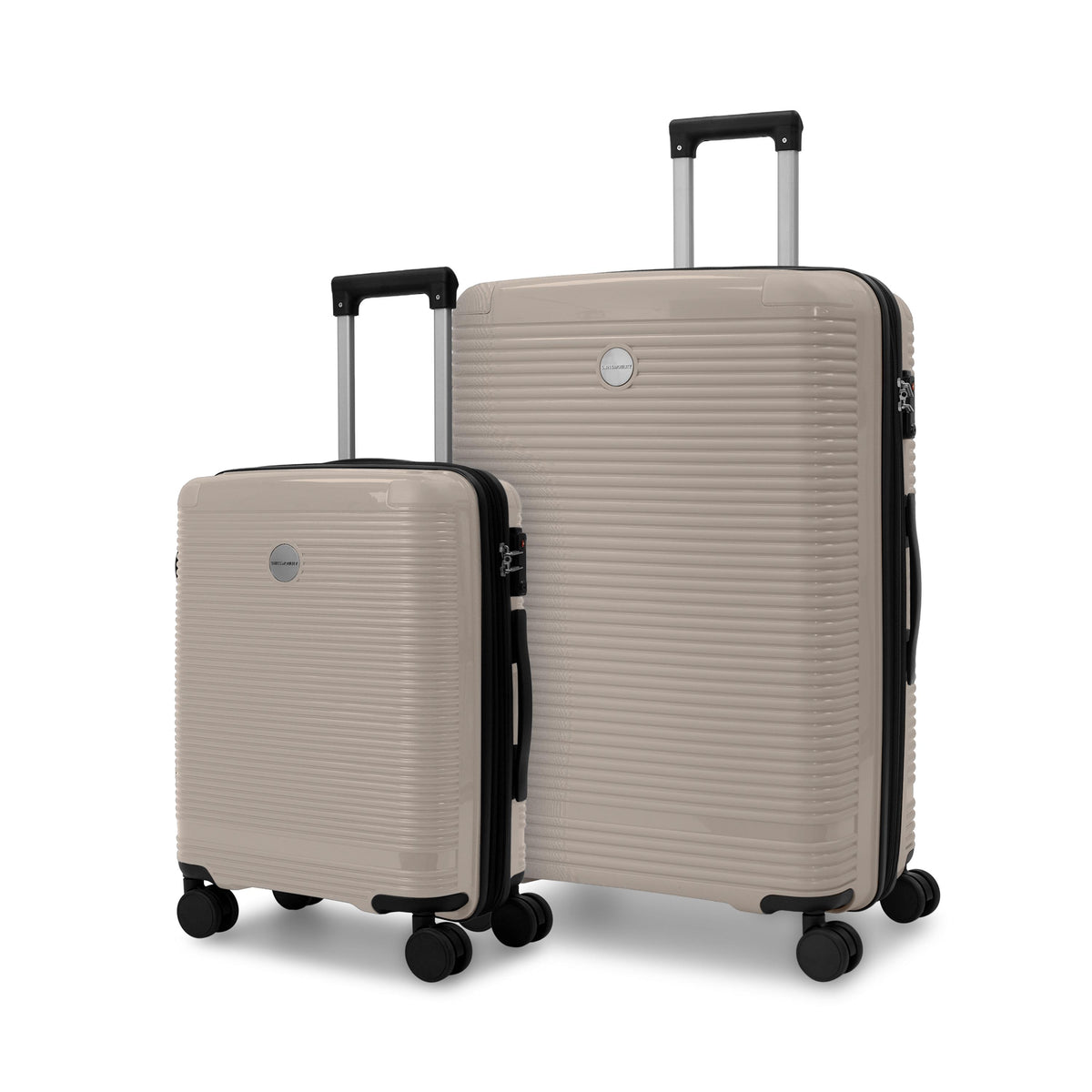 Swiss Mobility Rhodes 2 Piece Hardside Luggage Set Cream