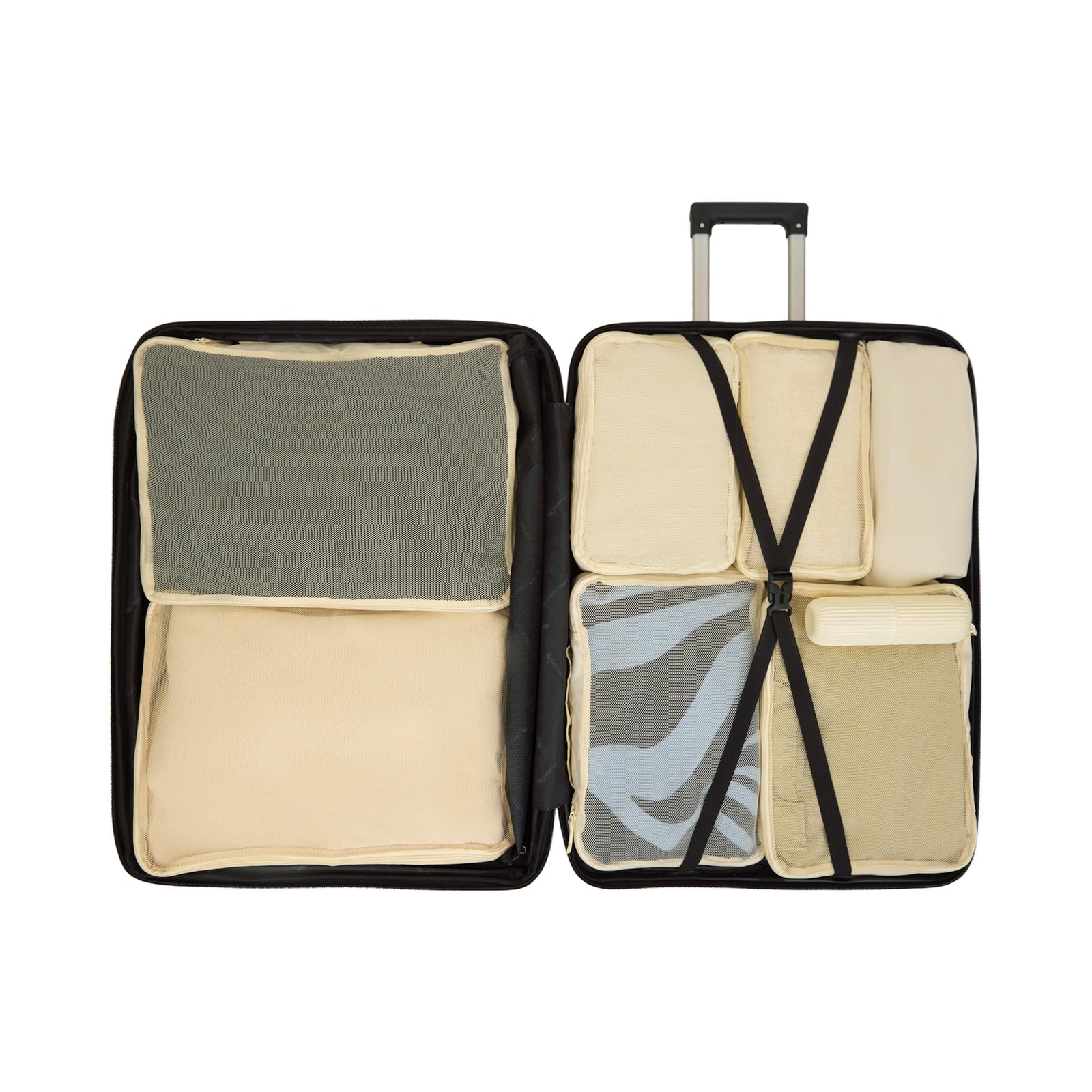 Swiss Mobility Rhodes 2 Piece Hardside Luggage Set Cream