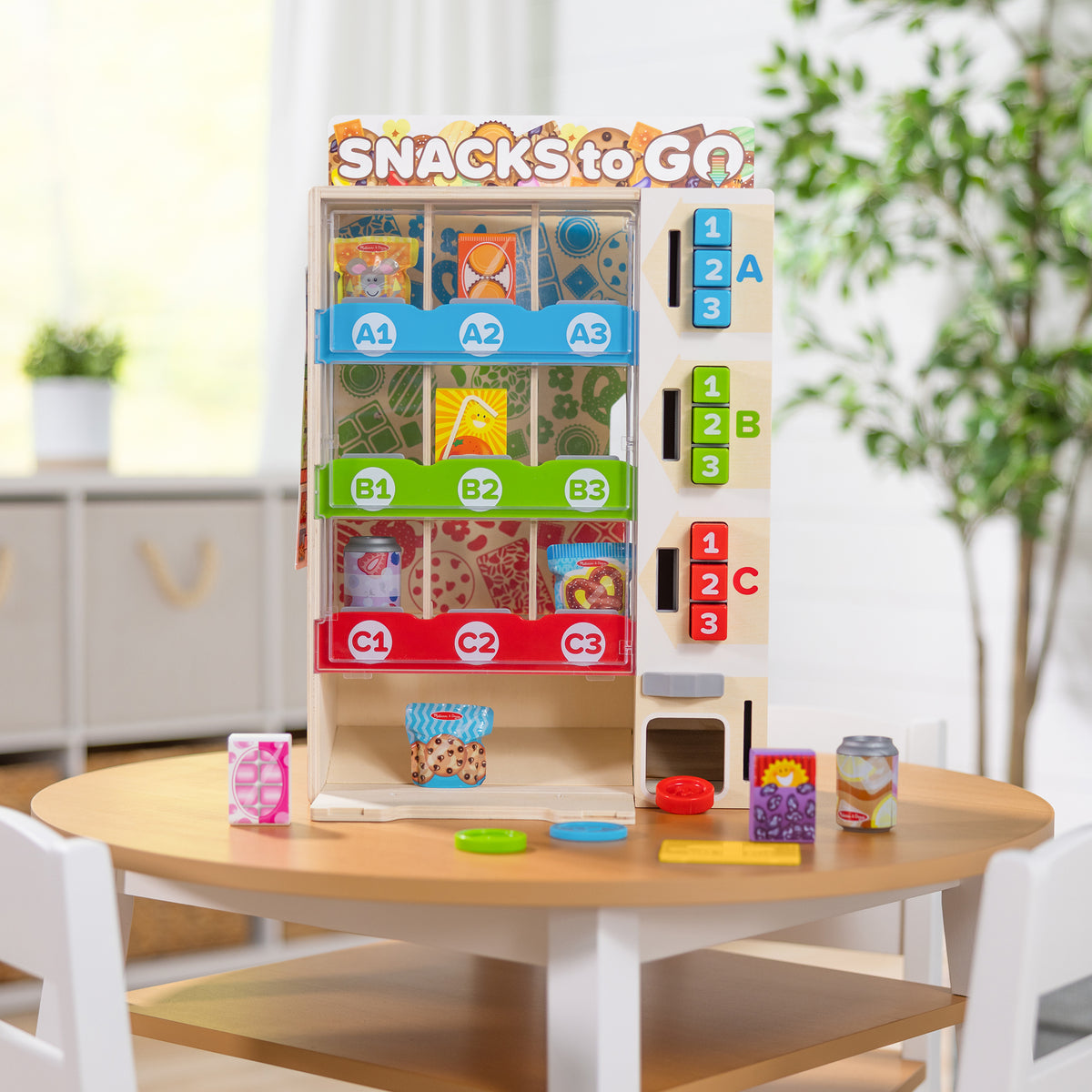 Melissa and Doug Wooden Vending Machine Play Set