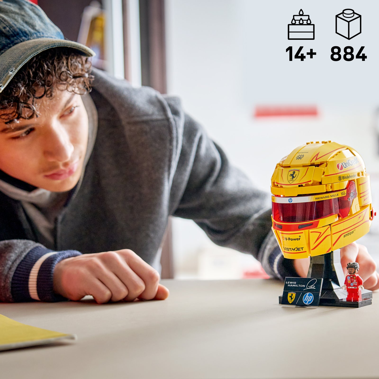 LEGO Editions Formula 1 Scuderia Ferrari HP Helmet Lewis Hamilton
