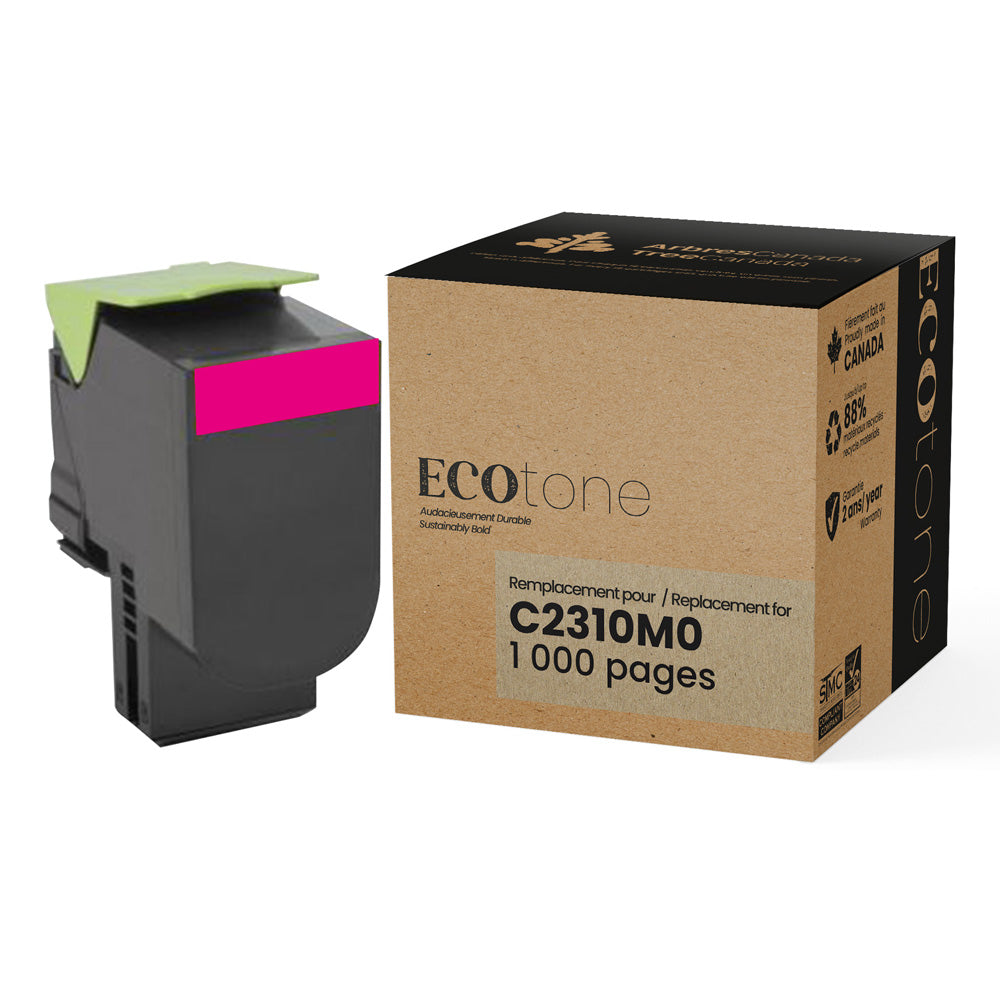 Ecotone Lexmark C2310M0 Toner Standard Yield Magenta