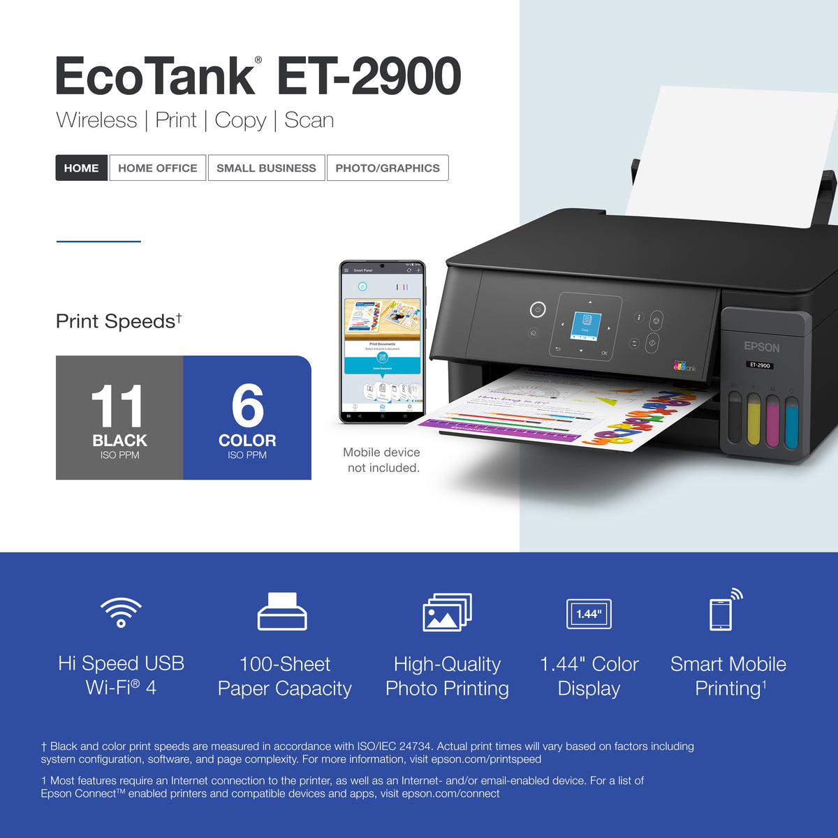 Epson EcoTank ET-2900 Wireless All in One SuperTank Colour Printer