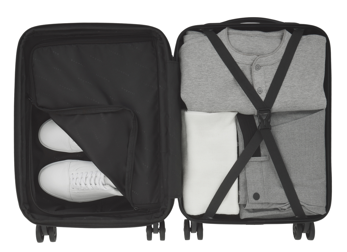Bugatti Tokyo Collection 21.5" Hardside Carry On Luggage Black
