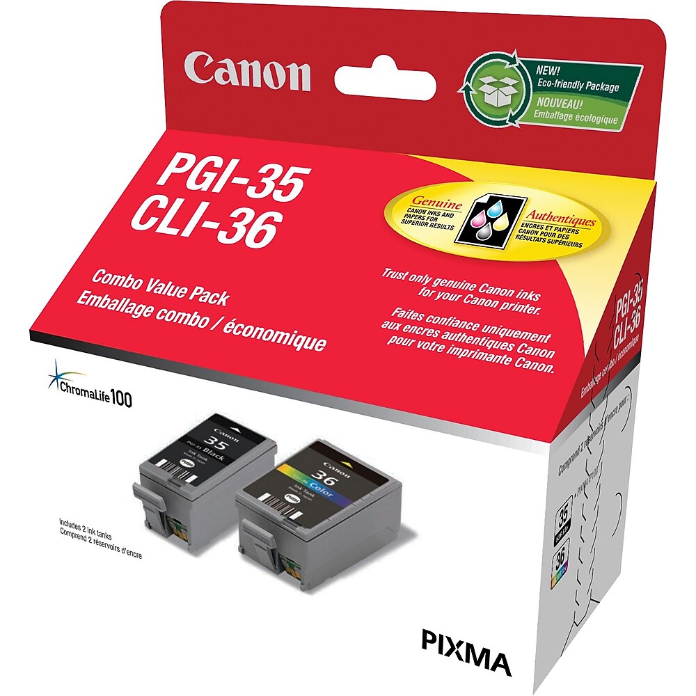 Canon PGI-35/CLI-36 Black/Colour Ink Cartridges Value Pack