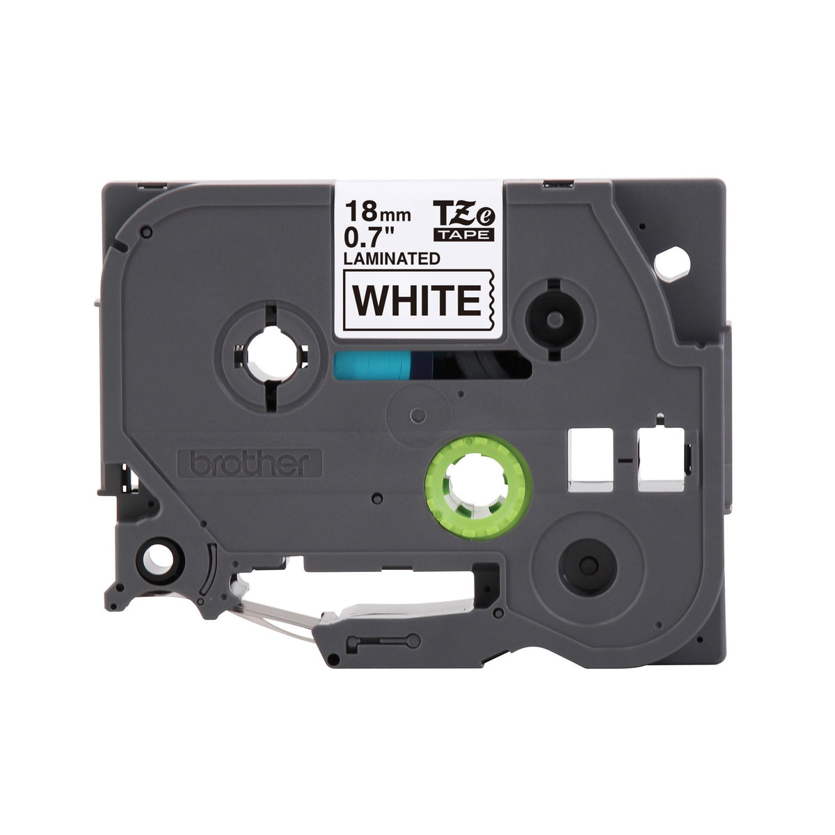 Brother Laminated Tape for P touch Label Makers 18mm Black on White
