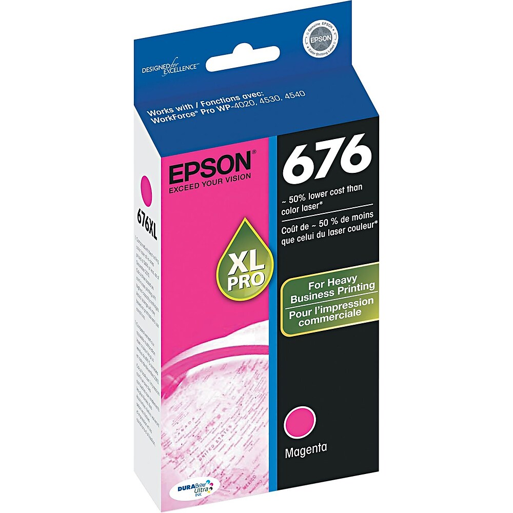 Epson T676 Ink Cartridge High Capacity Magenta