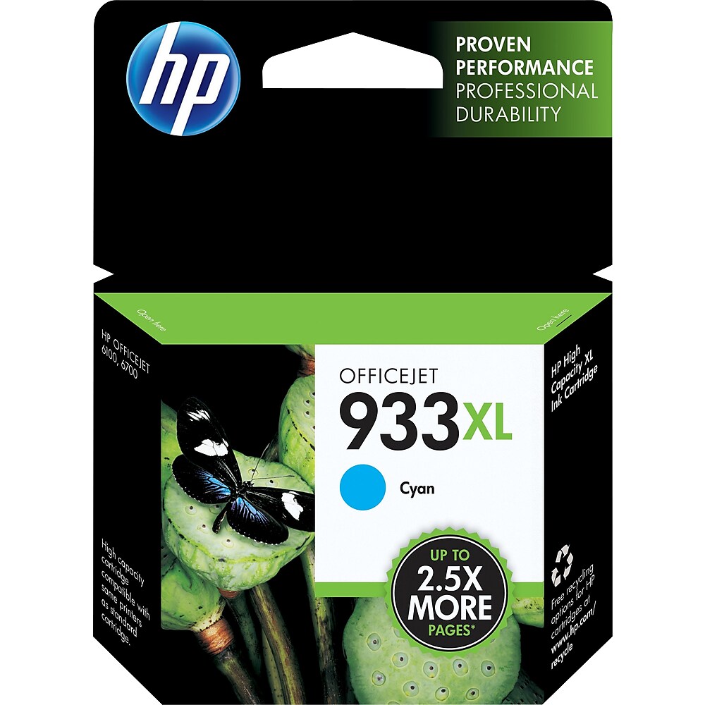 HP 933XL High Yield Original Ink Cartridge Cyan