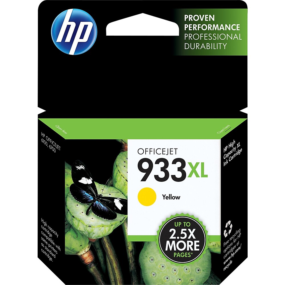 HP 933XL High Yield Original Ink Cartridge Yellow