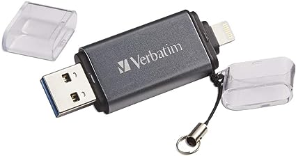 Verbatim Store 'n' Go Dual 64GB USB Flash Drive Graphite