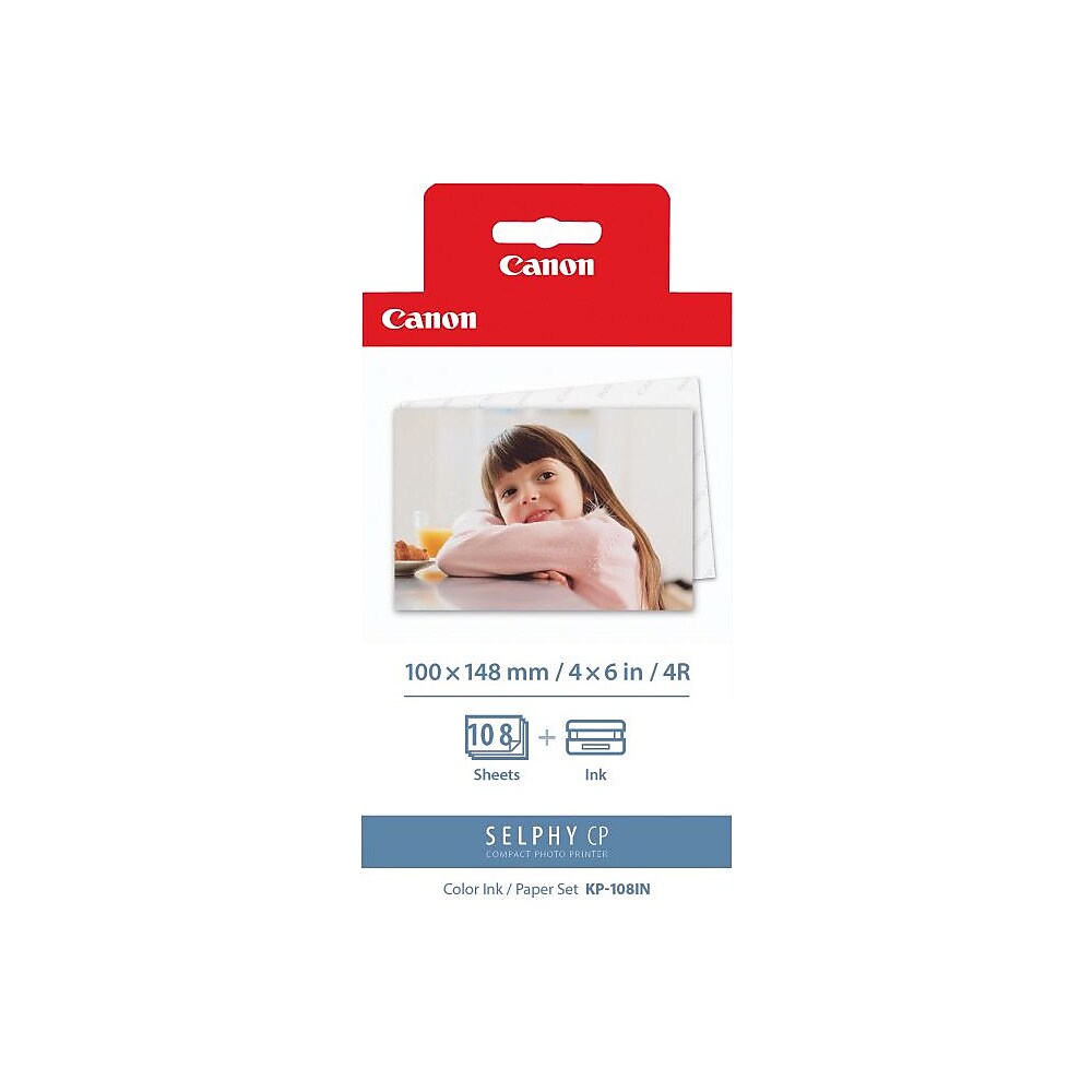 Canon KP-108IN 4x6 Color Photo Paper and Ink Cassette