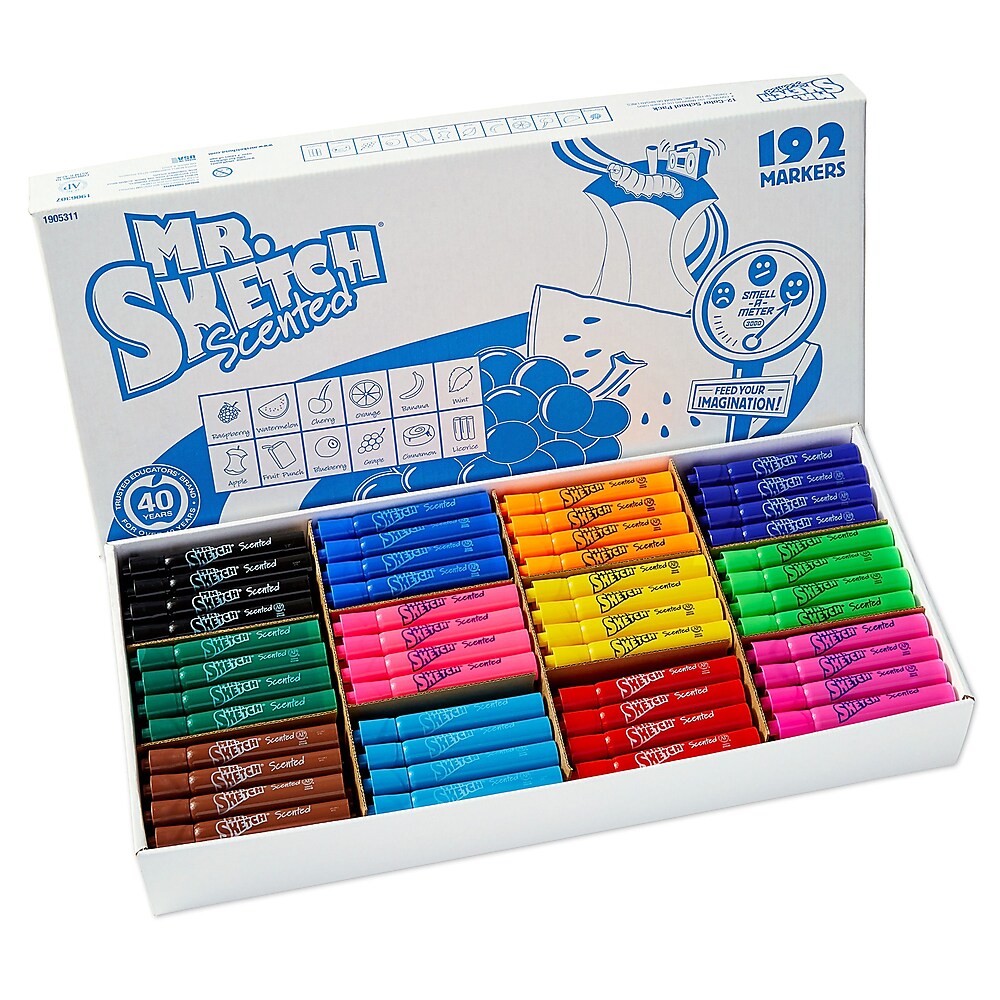 Mr. Sketch Scented Watercolour Markers Chisel Tip