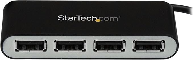 StarTech 4-Port Portable USB 2.0 Hub with Built-in Cable