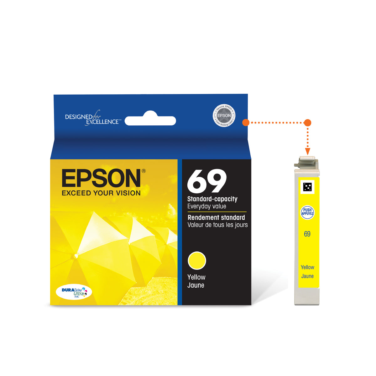 Epson T069 Standard Capacity Ink Cartridge Yellow