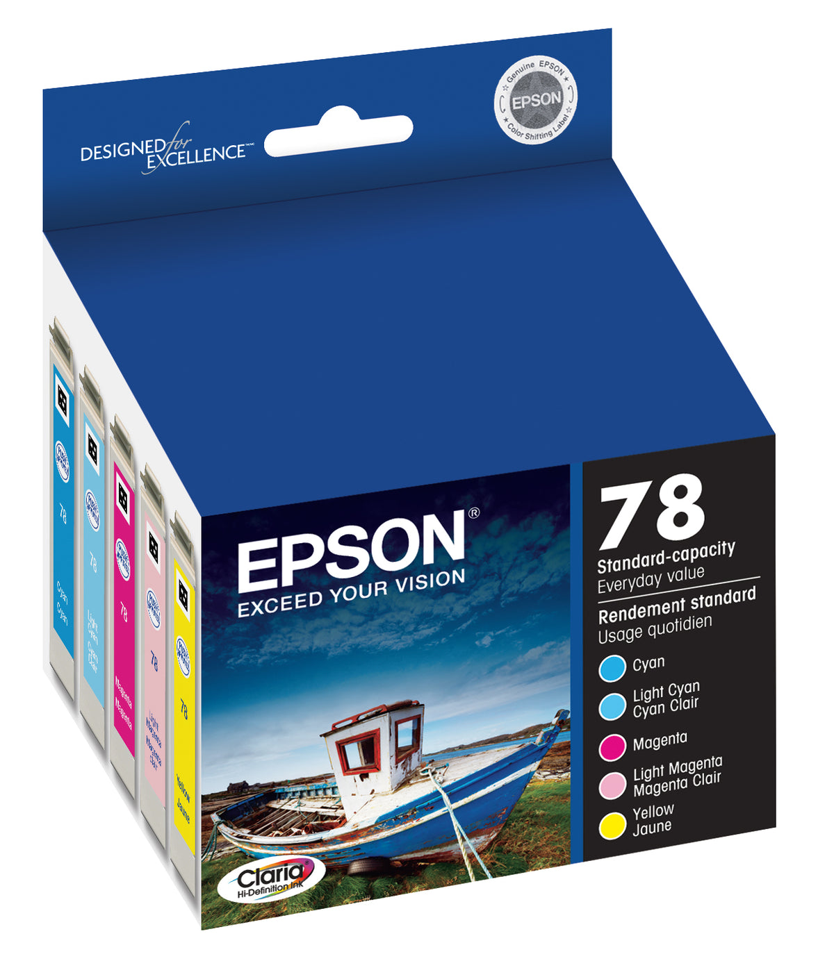 Epson 78 Colour Ink Cartridges 5 Pack