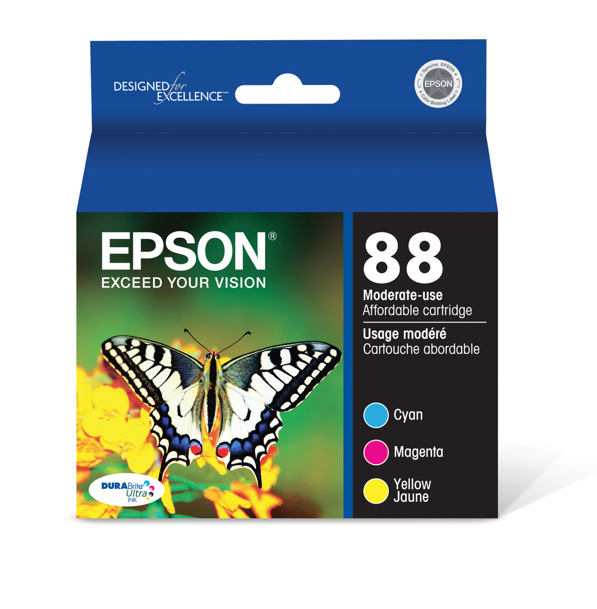 Epson 88 Ink Cartridge Combo Pack Cyan/Magenta/Yellow