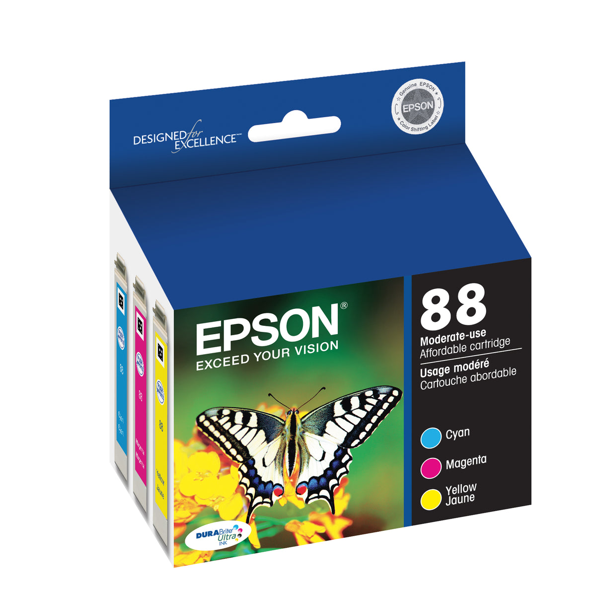 Epson 88 Ink Cartridge Combo Pack Cyan/Magenta/Yellow